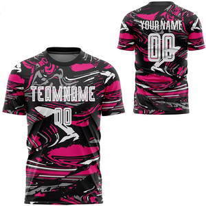 Camiseta de fútbol ajustada para hombre, material suave, transpirable y de secado rápido, ideal para entrenar, practicar deportes diarios, usar camiseta de fútbol - Product Image 1