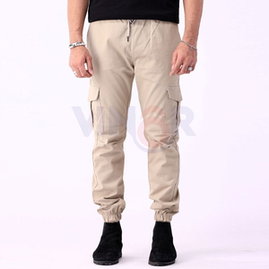 ใหม่กางเกงคาร์โก้สำหรับผู้ชายผ้าแคนวาสแบบตรงยืดหยุ่นสูงพิมพ์โลโก้ตามสั่ง - Product Image 4