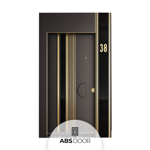 Porte d'entrée intérieure en acier DKP haute sécurité ABSDOOR ICON, design postmoderne de luxe, isolation thermique, manuelle, appartement, hôtel - Product Image 1