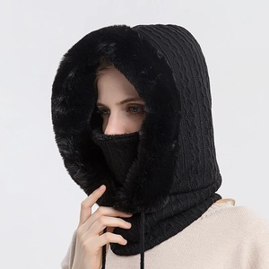 Gorro de esquí cálido de invierno para hombre/mujer, gorro de punto de Color sólido con gorro elástico suave, estilo Hip Hop, para viajes en la playa - Product Image 3