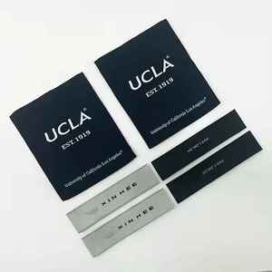 Étiquettes métalliques patchs tissés étiquette volante étiquette volante tissu coton biologique vêtements étiquette tissée de marque étiquettes personnalisées pour logo de marque - Product Image 4