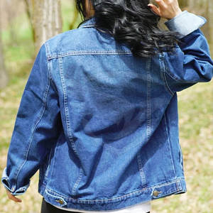 Chaqueta vaquera unisex servicio OEM más vendida precio al por mayor chaqueta vaquera unisex 100% algodón chaqueta vaquera unisex - Product Image 2