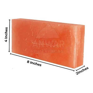 Carreaux de sel de l'Himalaya écologiques de qualité supérieure de 1x4x8 pouces pour cuisiner et griller des objets artisanaux naturels - Product Image 2