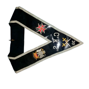 Masonic Regalia Master Mason Craft-Collar de oficial de rango, servicio OEM ODM, totalmente personalizado, bordado - Product Image 6