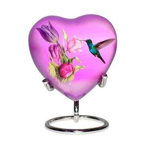 Hot Selling Keepsake Heart Urn Cremation Urn <b>for</b> Pet <b>Ashes</b> with Premium Stand & <b>Box</b> Handcrafted Mini Beautiful Urn at Home - Product Image 1