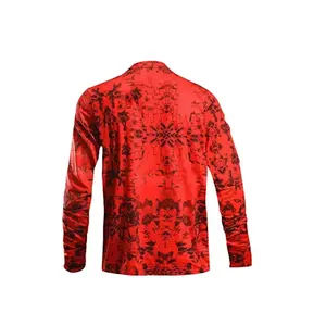 Vêtements de sport pour hommes-Chemises de pêche à manches longues avec protection UV ventilée pour l'extérieur-Impression par sublimation - Product Image 4
