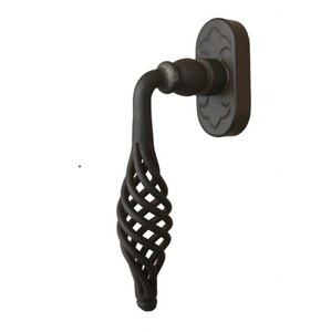 Poignée de porte en métal forgé vintage, finition noire, parfaite pour la maison, les hôtels, les écoles, les villas, décorations, poignée de porte, poignée de portail - Product Image 6
