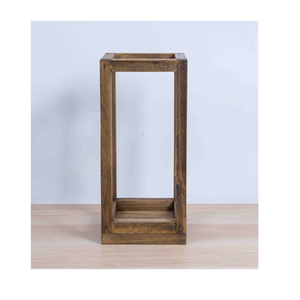 Bougeoir en bois avec design mural parfait pour la décoration du salon Accent d'éclairage élégant pour tout style de maison Couleur noire - Product Image 6