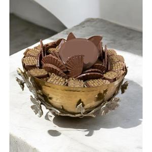 Finest Quality Gold Metal Chocolate Bowl Antique Table Top Chocolate Bowl Wholesale Wedding Chocolate <b>Sweet</b> Catering Bowl - Product Image 3