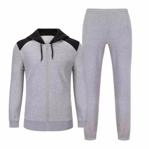 Ensemble survêtement homme hiver : sweat à capuche et pantalon de jogging 100% coton respirant, style streetwear tendance, décontracté et sportif, confortable - Product Image 1