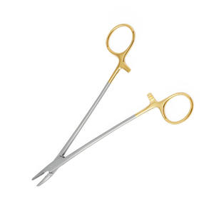 Portaagujas Heaney de Alta Calidad, Insertos de Carburo de Tungsteno, Curvo, 10.5cm, Instrumentos Quirúrgicos de Acero Inoxidable Médico - Product Image 3