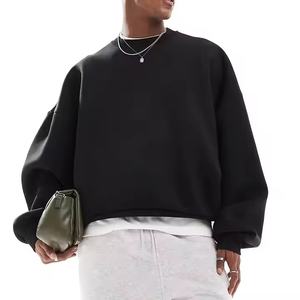 Sudadera de cuello redondo de algodón Streatwear al por mayor para hombres y mujeres - Product Image 4