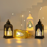Lampe LED 3D Eid Mubarak, lumière de nuit du Ramadan, lumière LED lune et étoile, décoration de chambre Eid, ornement lumineux, décoration du Ramadan