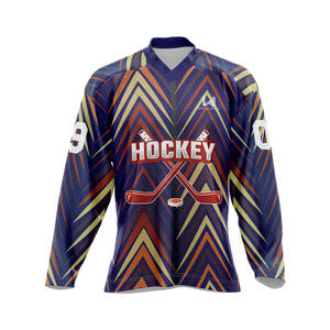 Maillot de hockey sur glace personnalisé, pas cher, unique, avec capuche, en jersey, en twill, avec lacets - Product Image 4