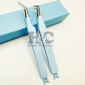 Pinces de qualité supérieure, pointues, en acier inoxydable, pinces à cils papillon, pinces de précision anti-magnétiques en fibre, pinces à cils en vison - Product Image 1