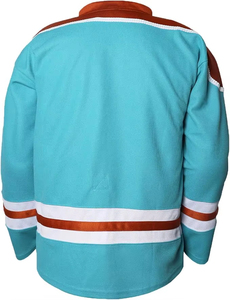 Maillot de Hockey sur glace en gros 100% Polyester pas cher équipe maillot de Hockey à motif solide 2025 nouveau Style maillot de Hockey sur glace - Product Image 2