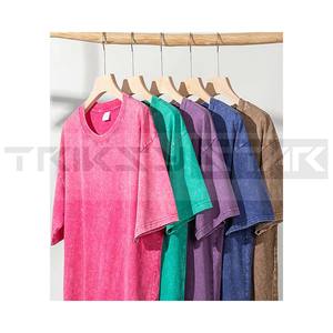 Vintage ácido lavado camisetas calle Hip Hop Retro Punk hombres mujeres Harajuku Casual 100% algodón manga corta Camisetas ecológicas - Product Image 5