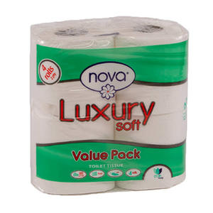 Nova Luxury Strong Soft Wood Pulp Toilet <b>Paper</b> 24 <b>Rolls</b> 3 Ply Jumbo <b>Roll</b> - Product Image 3