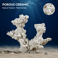 Roc de bio-céramique fritté 1300C pour aquascaping, purification de l'eau, haute porosité, décoration de aquarium, ornements de récif corallien