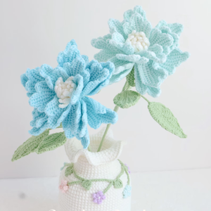 Flor de ganchillo hecha a mano, plantas en maceta, flores artificiales para siempre, regalo para un amigo, perfecto para decoraciones del hogar, OEM hecho en Vietnam - Product Image 1