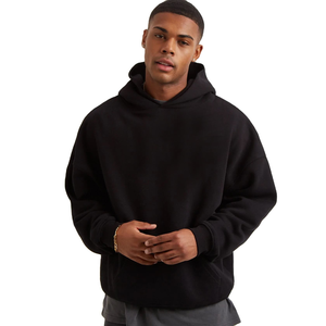 Sweat à capuche unisexe personnalisé en molleton bouclette brodé, 100 % coton, 380-500 g/m², coupe oversize, grammage lourd 14 oz, imprimé sur mesure - Product Image 6