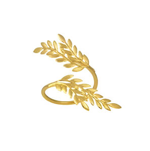 Servilletero de metal de lujo con elegante diseño duradero chapado en oro perfecto para decoración de vajilla y eventos. - Product Image 1