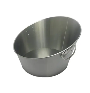 Refroidisseur de vin de luxe en aluminium avec couvercle de seau à glace fêtes cuisine refroidisseur de boisson de table en vente - Product Image 2