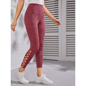 Custom Cross Tie Dye Workout Scrunch Tight Cintura alta 100% Algodón Yoga Pant Transpirable Mediados de cintura Levantamiento Equipado Precio bajo - Product Image 2