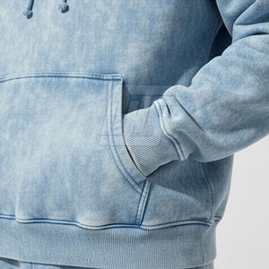 Ensemble survêtement oversize pour homme, lavage à l'acide, coupe ample, sweat-shirt et pantalon de jogging en coton, deux pièces, pour la mode streetwear, vente en gros - Product Image 3