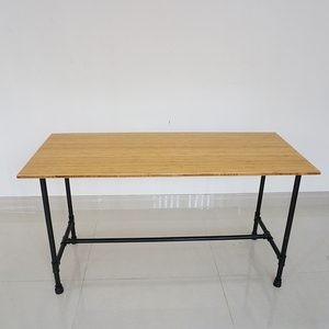 BFPB003-140x60cm Bamboo Pipe <b>Desk</b> Computer <b>Desk</b> with Unique Pipe Legs - Product Image 6