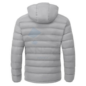 Veste matelassée légère pour homme Manteau d'hiver isolé avec capuche amovible Couche extérieure 3 saisons pour voyage ski camping OEM - Product Image 2