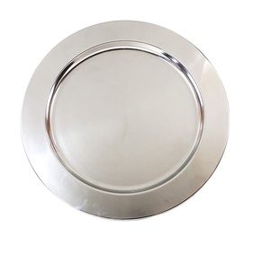 Plaque de charge en métal de luxe écologique finition dorée bordure décorative pour la maison ou l'hôtel pour servir des aliments - Product Image 3