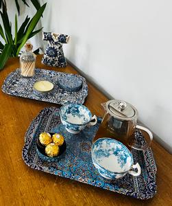 Bandeja de Servicio de Diseño con Recubrimiento de Esmalte de Madera MDF, Bandeja de Mesa de Alta Calidad para Hoteles y Restaurantes - Product Image 1