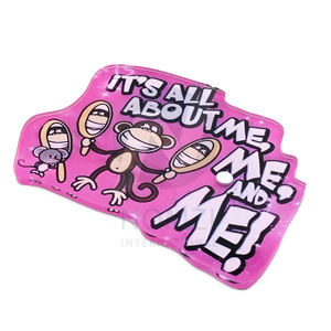 Azulejos de paleta de pestañas con imán de mono lindo de etiqueta privada de acrílico, azulejos personalizados de dibujos animados reutilizables de belleza, extensiones de pestañas, azulejo de pestañas - Product Image 2