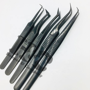High Quality Sustainable Eyelash Extension Tweezers with Star Handle Logo Pointed Tip Handmade Tweezer <b>Mink</b> Tweezers - Product Image 1