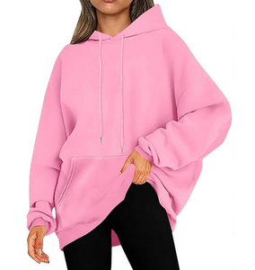 Sudaderas con Capucha Extra Grandes de Felpa de Algodón 100% de Alta Calidad al por Mayor, Transpirables, Antibolitas, de Secado Rápido, 320 g/m², para Mujer - Product Image 5