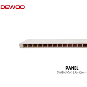 Panneau de porte composite feuille de porte Design moderne bois plastique étanche Anti-termite 740 840 930mm tailles pour chambre - Product Image 1