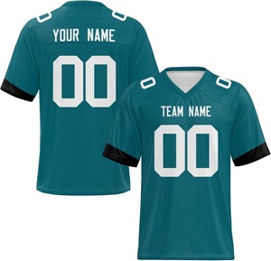 Camisetas de Fútbol Americano Sublimadas Personalizadas al por Mayor 2026, 100% Poliéster, Secado Rápido, Manga Corta, Unisex, con Logotipo del Equipo - Product Image 2