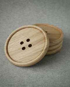 Posavasos de madera de acacia de fábrica personalizado posavasos de madera de nogal posavasos de haya para taza de té y café - Product Image 2