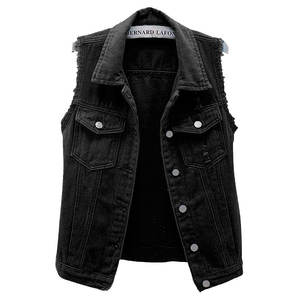 Gilet en jean de haute qualité pour femmes, look décontracté et tendance, léger, confortable, vêtement d'extérieur respirant, gilet en jean pour femmes - Product Image 1
