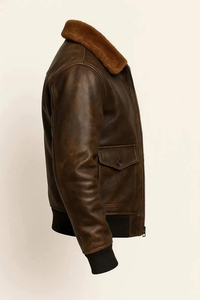 Chaqueta de Cuero Casual de Alta Gama para Hombre Waqar Teez, Cuero Genuino de Secado Rápido y Transpirable, Moda Otoñal Personalizable - Product Image 5