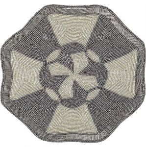 Posavasos de mesa de cristal redondo hecho a mano elegante y elegante mantel de Mesa Verde con cuentas vajilla para el hogar vajilla decoración de boda - Product Image 6