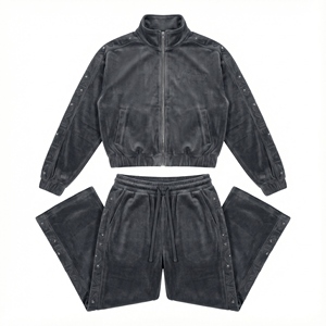 Conjunto Deportivo para Hombre, Chaqueta Cortavientos de Nailon con Estampado Lavado Ácido, Ecológico, de Dos Piezas, Pantalones Holgados, Ropa Urbana Personalizada - Product Image 1