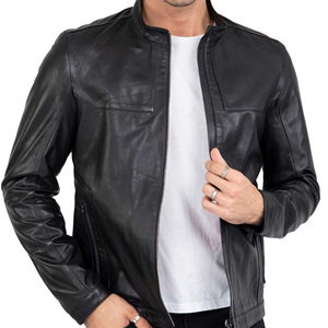 Chaqueta de Cuero para Hombre, Estilo Urbano, Personalizada, Nueva, Hecha en Pakistán, Impermeable y Transpirable, Gran Venta - Product Image 1