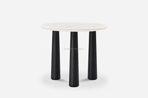 Modern <b>Round</b> <b>Dining</b> <b>Table</b> Set for Home Apartment Contemporary Park Hotel Villa Farmhouse School Office Building - Product Image 3