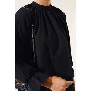 <b>Elasticated</b> Ankle Tunic Black - Product Image 2