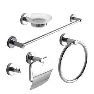 Juego de Accesorios de Baño Cromados de 5 Piezas - Product Image 1