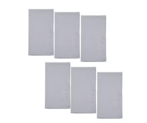 Ensemble de serviettes en coton carré vintage fait à la main recyclé et personnalisable brodé réutilisable pour la maison ou l'avion ensemble de 8 pièces - Product Image 6