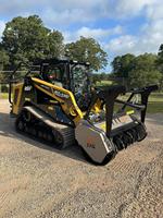 Spedizione Gratuita ASV RT135 132HP Turbo Diesel Minipala Compatta con Trituratore Forestale Idraulica ad Alto Flusso 50 GPM Macchina Forestale