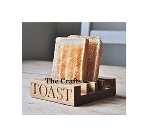 ชุดที่วางขนมปังปิ้งขนมปังทำจากไม้2ชิ้นชั้นวางขนมปังปิ้งอาหารเช้าคุณภาพเยี่ยมสำหรับเครื่องใช้บนโต๊ะอาหารในร้านอาหาร - Product Image 2